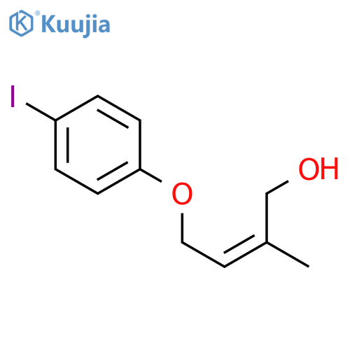 2-Buten-1-ol, 4-(4-iodophenoxy)-2-methyl-, (2Z)- structure