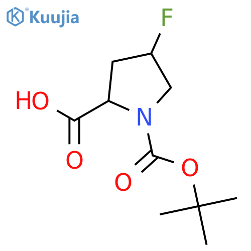 (4S)-1-Boc-4-fluoro-D-proline structure