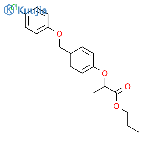 Propanoic acid, 2-[4-[(4-chlorophenoxy)methyl]phenoxy]-, butyl ester structure
