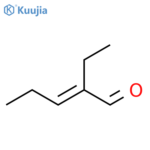 2-Pentenal, 2-ethyl-, (E)- structure
