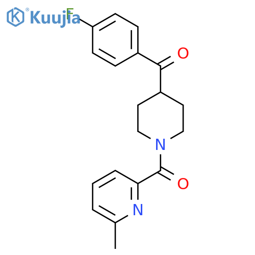 Piperidine, 4-(4-fluorobenzoyl)-1-[(6-methyl-2-pyridinyl)carbonyl]- structure