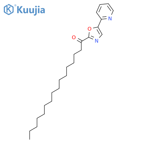 1-Hexadecanone, 1-[5-(2-pyridinyl)-2-oxazolyl]- structure