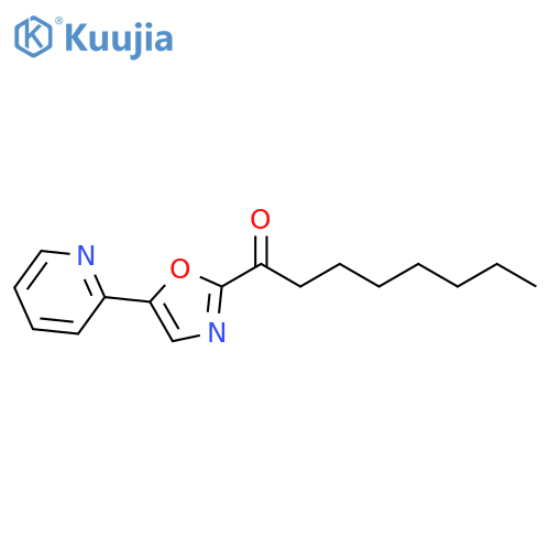 1-Octanone, 1-[5-(2-pyridinyl)-2-oxazolyl]- structure