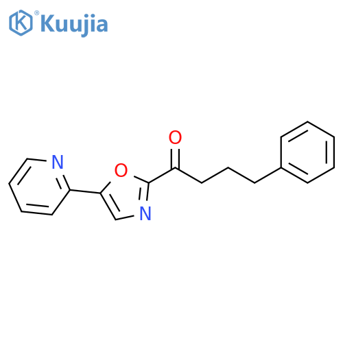 1-Butanone, 4-phenyl-1-[5-(2-pyridinyl)-2-oxazolyl]- structure