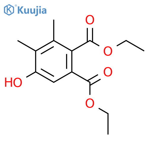 1,2-BENZENEDICARBOXYLIC ACID, 5-HYDROXY-3,4-DIMETHYL-, DIETHYL ESTER structure