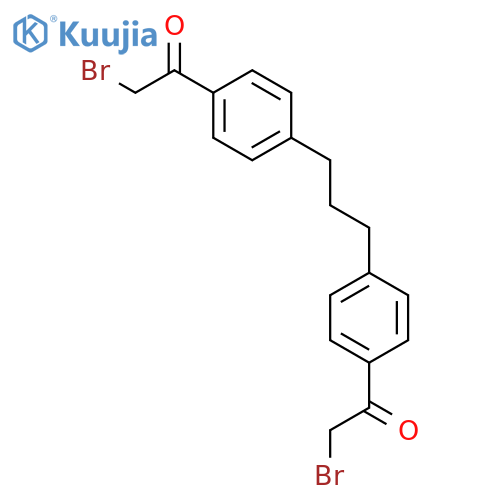 Ethanone, 1,1'-(1,3-propanediyldi-4,1-phenylene)bis[2-bromo- structure