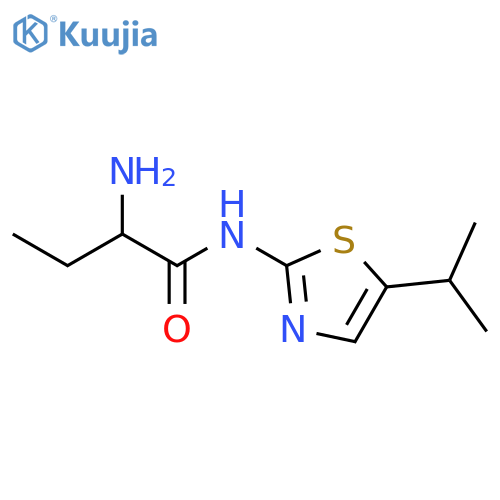 Butanamide, 2-amino-N-[5-(1-methylethyl)-2-thiazolyl]- structure