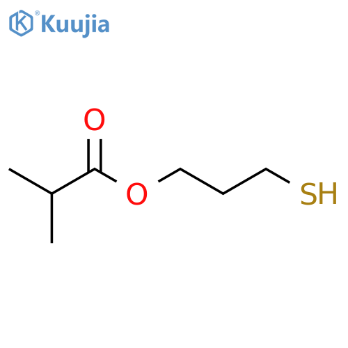 PROPANOIC ACID, 2-METHYL-, 3-MERCAPTOPROPYL ESTER structure