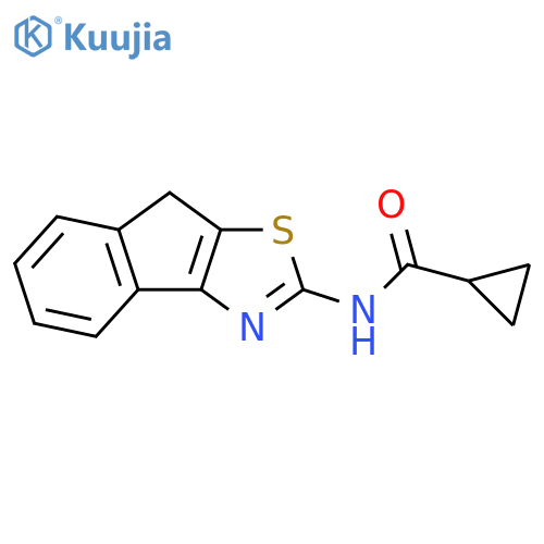 Cyclopropanecarboxamide, N-8H-indeno[1,2-d]thiazol-2-yl- (9CI) structure