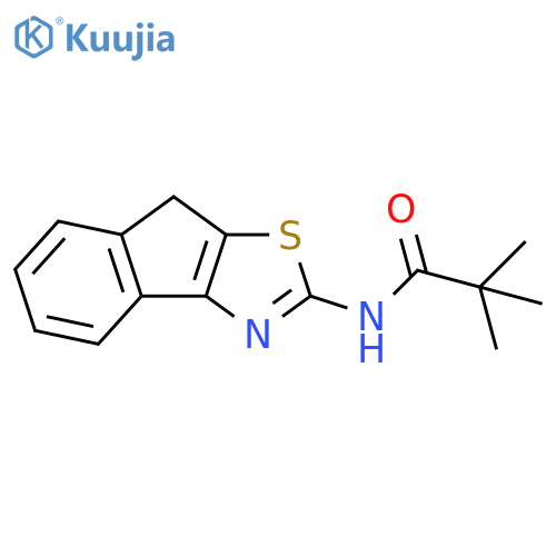 Propanamide, N-8H-indeno[1,2-d]thiazol-2-yl-2,2-dimethyl- structure