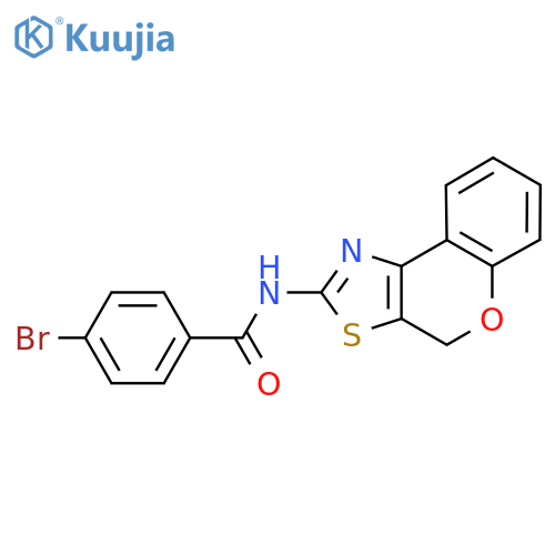 4-bromo-N-{4H-chromeno[4,3-d][1,3]thiazol-2-yl}benzamide structure