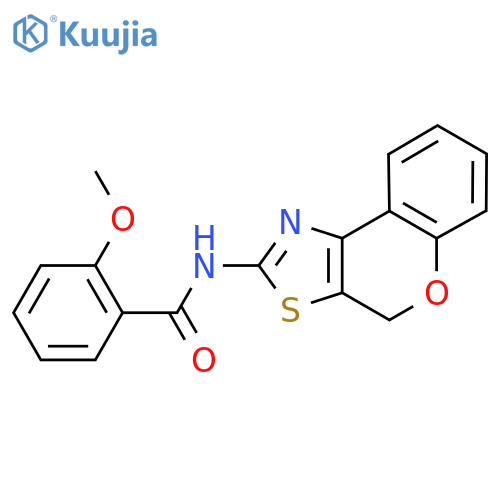 N-{4H-chromeno4,3-d1,3thiazol-2-yl}-2-methoxybenzamide structure