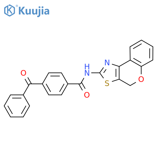 4-benzoyl-N-{4H-chromeno4,3-d1,3thiazol-2-yl}benzamide structure