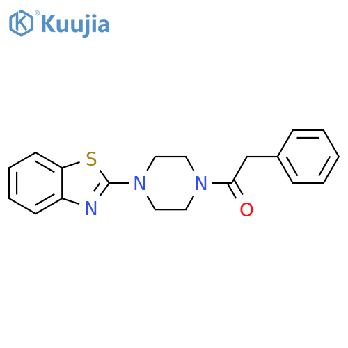 1-4-(1,3-benzothiazol-2-yl)piperazin-1-yl-2-phenylethan-1-one structure