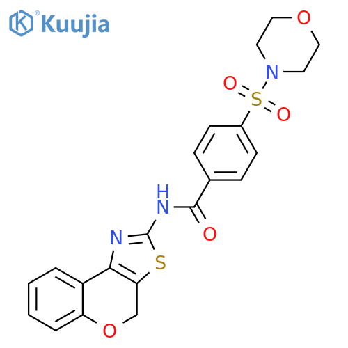 N-{4H-chromeno[4,3-d][1,3]thiazol-2-yl}-4-(morpholine-4-sulfonyl)benzamide structure