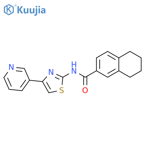 N-4-(pyridin-3-yl)-1,3-thiazol-2-yl-5,6,7,8-tetrahydronaphthalene-2-carboxamide structure