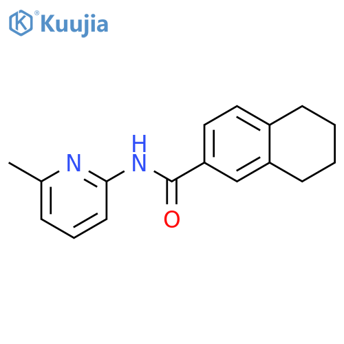 N-(6-methylpyridin-2-yl)-5,6,7,8-tetrahydronaphthalene-2-carboxamide structure
