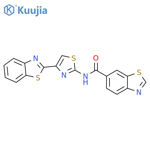 N-4-(1,3-benzothiazol-2-yl)-1,3-thiazol-2-yl-1,3-benzothiazole-6-carboxamide structure