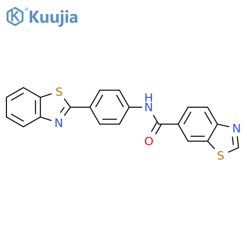 N-4-(1,3-benzothiazol-2-yl)phenyl-1,3-benzothiazole-6-carboxamide structure
