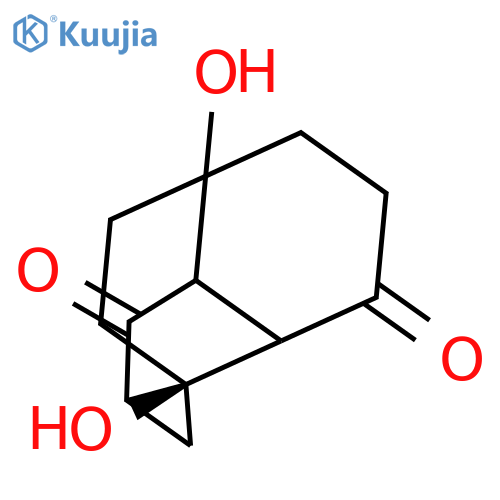 1,5-Ethanonaphthalene-4,8-dione, octahydro-1,5-dihydroxy-, (1R)- structure