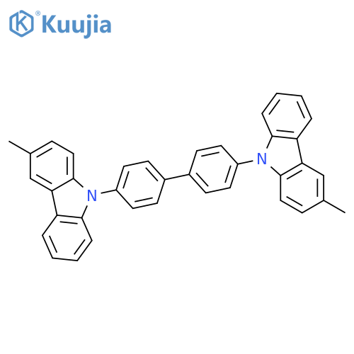 3-methyl-9-[4-[4-(3-methylcarbazol-9-yl)phenyl]phenyl]carbazole structure