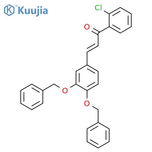 2-Propen-1-one, 3-[3,4-bis(phenylmethoxy)phenyl]-1-(2-chlorophenyl)- structure