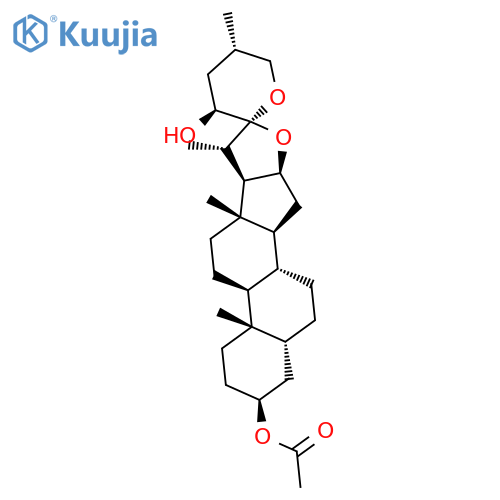 Spirostan-3,23-diol, 3-acetate, (3b,5b,23S,25S)- structure
