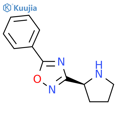 1,2,4-OXADIAZOLE, 5-PHENYL-3-(2S)-2-PYRROLIDINYL- structure