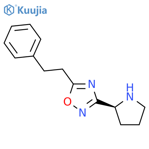 1,2,4-OXADIAZOLE, 5-(2-PHENYLETHYL)-3-(2S)-2-PYRROLIDINYL- structure