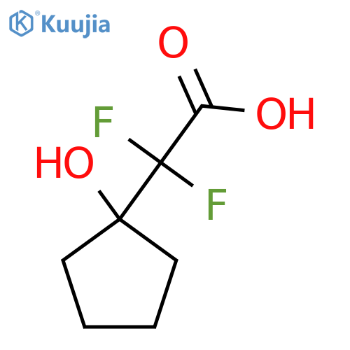2,2-Difluoro-2-(1-hydroxycyclopentyl)acetic acid structure