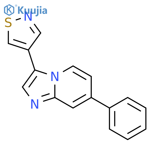 IMIDAZO[1,2-A]PYRIDINE, 3-(4-ISOTHIAZOLYL)-7-PHENYL- structure