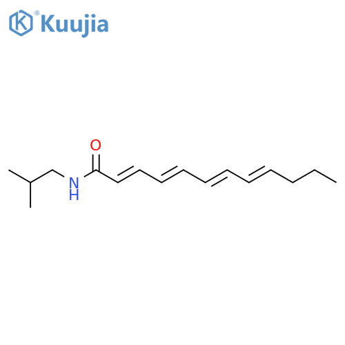 (2E,4E,6E,8E)-N-(2-methylpropyl)dodeca-2,4,6,8-tetraenamide structure