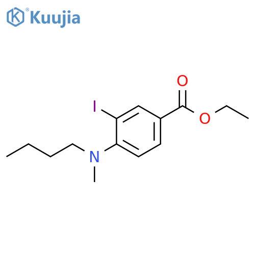 Benzoic acid, 4-(butylmethylamino)-3-iodo-, ethyl ester structure