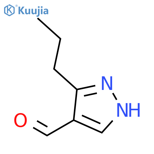 3-Propyl-1H-pyrazole-4-carbaldehyde structure