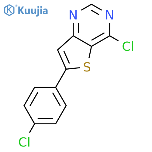 4-Chloro-6-(4-chlorophenyl)thieno3,2-dpyrimidine structure