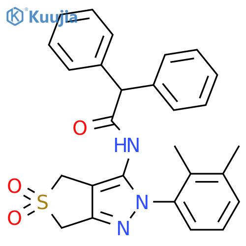 N-2-(2,3-dimethylphenyl)-5,5-dioxo-2H,4H,6H-5lambda6-thieno3,4-cpyrazol-3-yl-2,2-diphenylacetamide structure