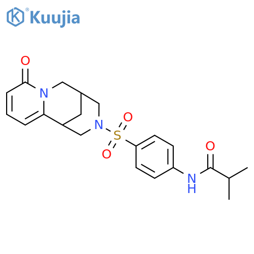 2-methyl-N-[4-({6-oxo-7,11-diazatricyclo[7.3.1.0^{2,7}]trideca-2,4-dien-11-yl}sulfonyl)phenyl]propanamide structure