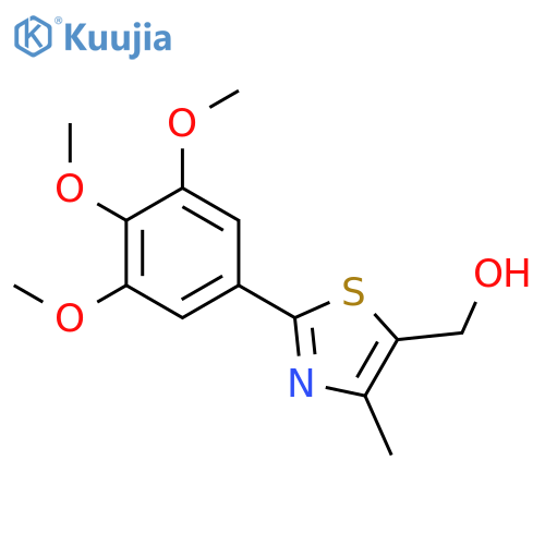 5-Thiazolemethanol, 4-methyl-2-(3,4,5-trimethoxyphenyl)- structure