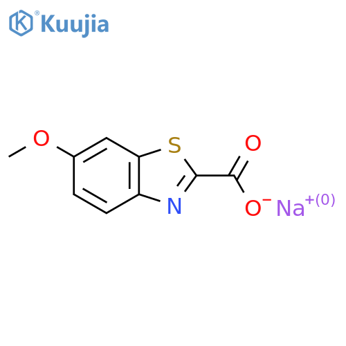 Sodium 6-methoxybenzo[d]thiazole-2-carboxylate structure