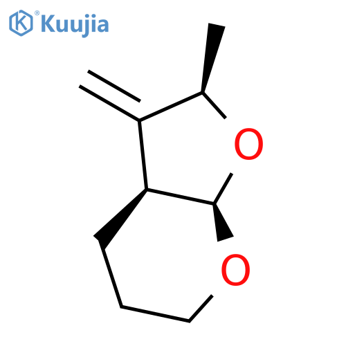 4H-Furo[2,3-b]pyran, hexahydro-2-methyl-3-methylene-, (2R,3aS,7aR)- structure