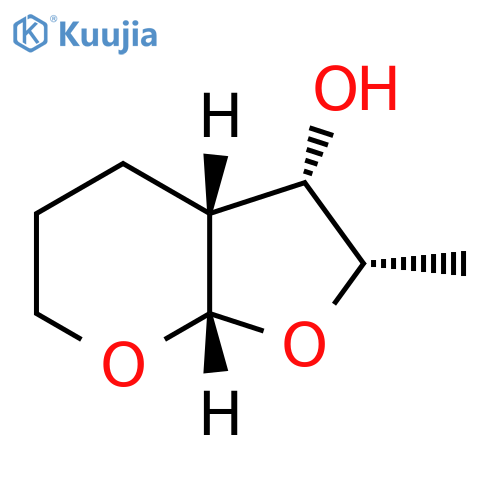 4H-Furo[2,3-b]pyran-3-ol, hexahydro-2-methyl-, (2S,3S,3aR,7aS)- (9CI) structure