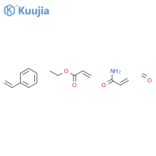 2-Propenamide, polymer with ethenylbenzene, ethyl 2-propenoate and formaldehyde, butylated structure