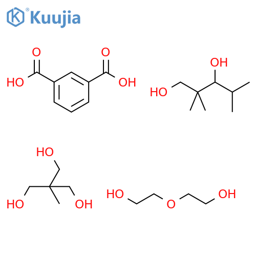 1,3-Benzenedicarboxylicacid,polymerwith2-(hydroxymethyl)-2-methyl-1,3-propanediol,2,2'-oxybis[ethanol]and2,2,4-trimethyl-1,3-pentanediol structure