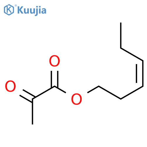 Propanoic acid, 2-oxo-,(3Z)-3-hexen-1-yl ester structure