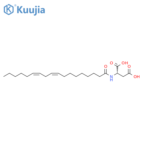 L-Aspartic acid, N-(1-oxo-9,12-octadecadienyl)-, (Z,Z)- structure