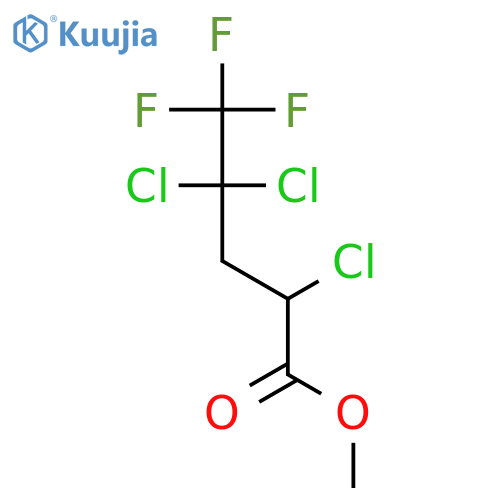 Pentanoic acid, 2,4,4-trichloro-5,5,5-trifluoro-, methyl ester structure