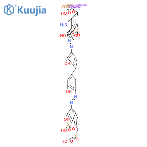 Cuprate(4-),[.mu.-[4-amino-6-[[3,3'-di(hydroxy-.kappa.O)-4'-[[2-(hydroxy-.kappa.O)-3,6-disulfo-1-naphthalenyl]azo-.kappa.N1][1,1'-biphenyl]-4-yl]azo-.kappa.N1]-5-(hydroxy-.kappa.O)-1,3-naphthalenedisulfonato(8-)]]di-,tetrasodium structure