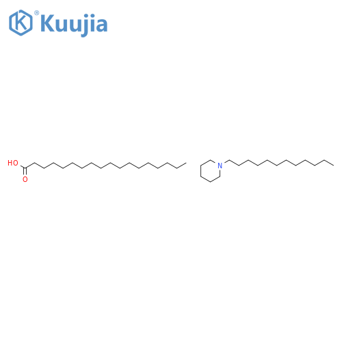 stearic acid, compound with 1-dodecylpiperidine (1:1) structure