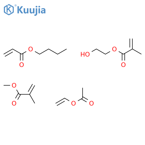 Vinyl acetate, butyl acrylate, methyl methacrylate, 2-hydroxyethyl methacrylate polymer structure