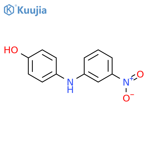Phenol, 4-[(3-nitrophenyl)amino]- structure